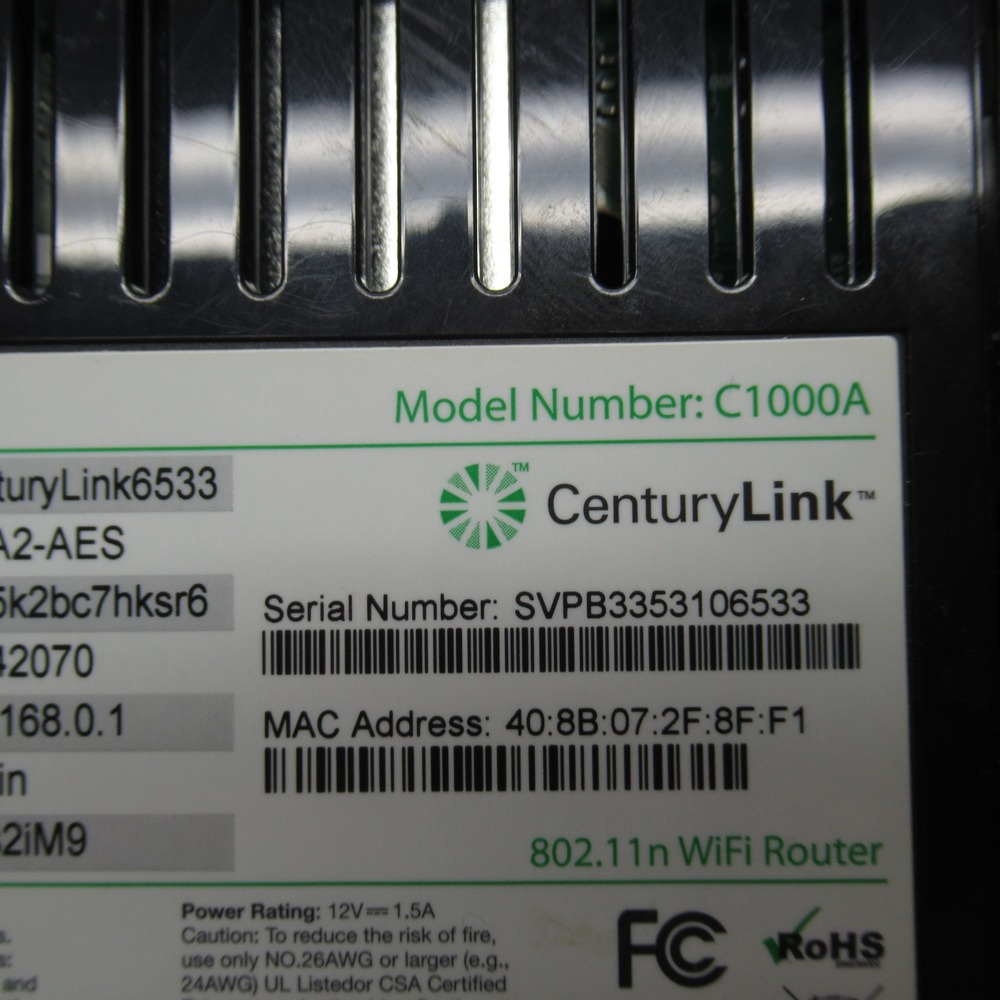 CenturyLink C1000A WiFi Router Modem Wireless High Speed Internet - Picture 2 of 9